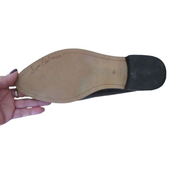 Sam Edelman Womens Black Leather Lewellyn Mule Slides Size 8.5 - Picture 5 of 5